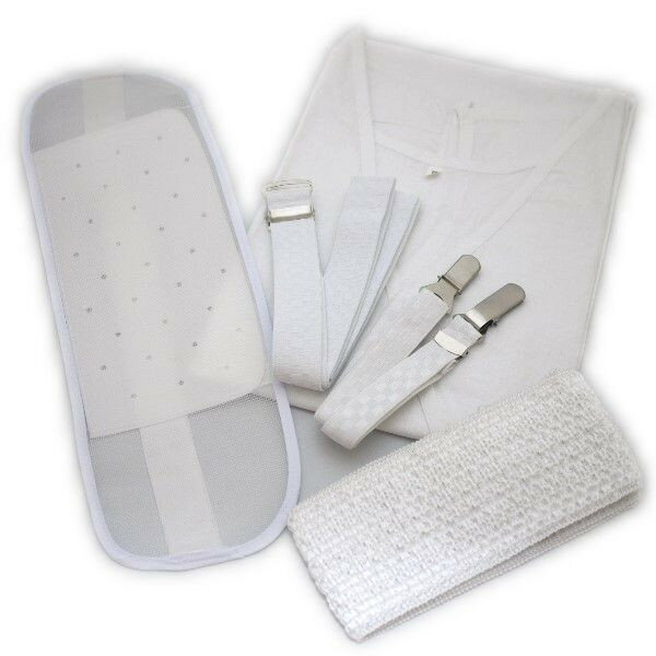 浴衣 小物 着付け 5点セット(メッシュタイプ)浴衣下 スリップ/前板/伊達締め/コーリンベルト/ウエストベルト(腰紐)