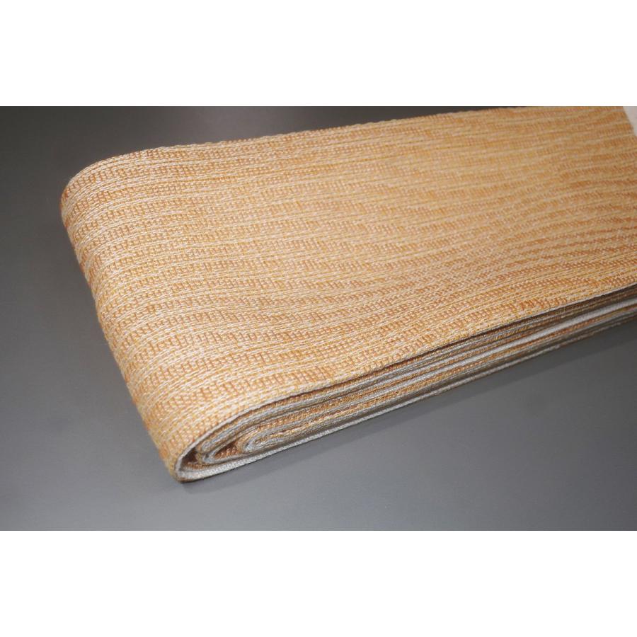 上州本麻上布К弩級の逸品夏の麻 男角帯 枇杷麻色の吹き流し縞