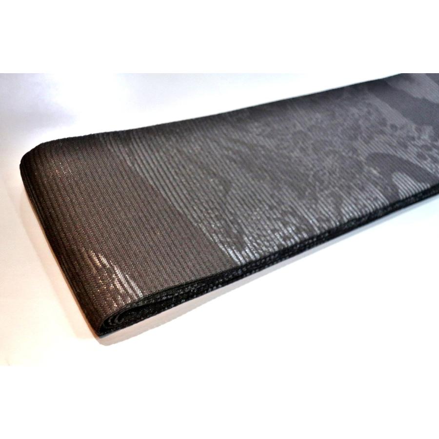 男角帯 本絹西陣織絽つづれК 萩菊牡丹に山紫水明 新仕様 素晴らしい 漆箔 別誂え