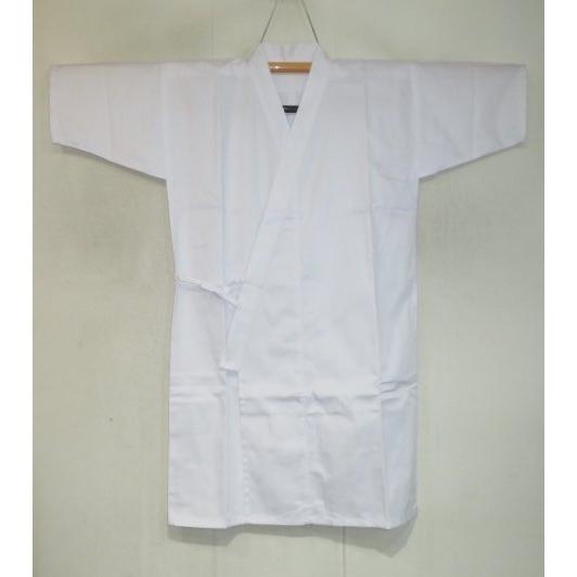 【夏物 弓道・道衣（道着・胴着）女物】SS〜5Lの8サイズ 風通しサマーポリエステル 夏用 Κ 白無地 弓道着