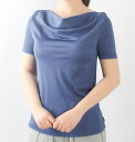 半袖 ドレープ シルクシャツ カットソー 杢色 シルク シャツ