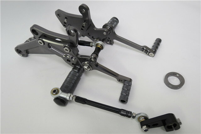 Ducati Diavel ドゥカティ ディアベル　2011-2015 CNC 調整式 バックステップ 灰