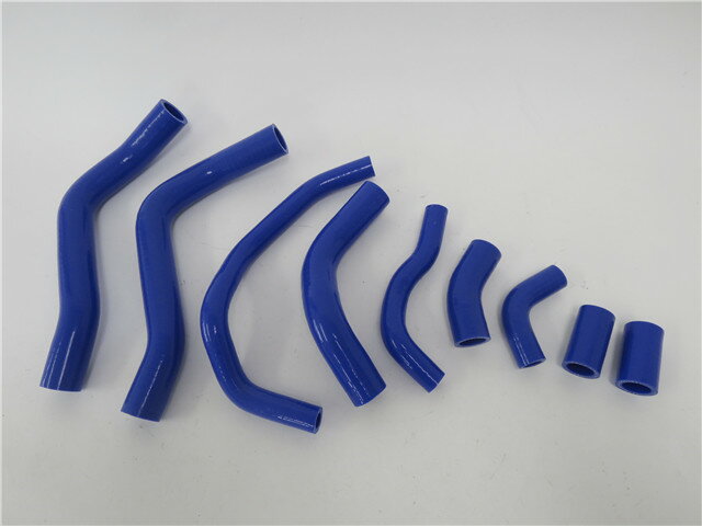 cbr600rr 2007-2012 シリコン ラジエターホース 青 9p