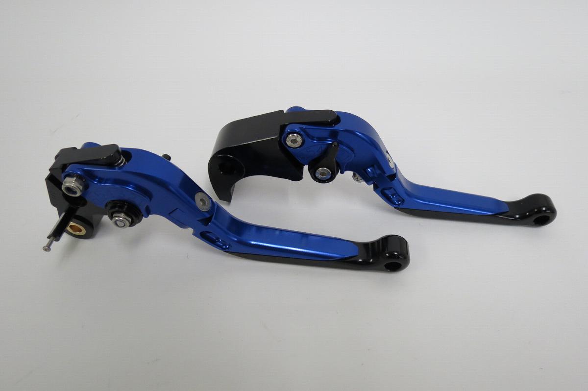 BMW S1000RR 2009-2014年 ビレットレバー 青