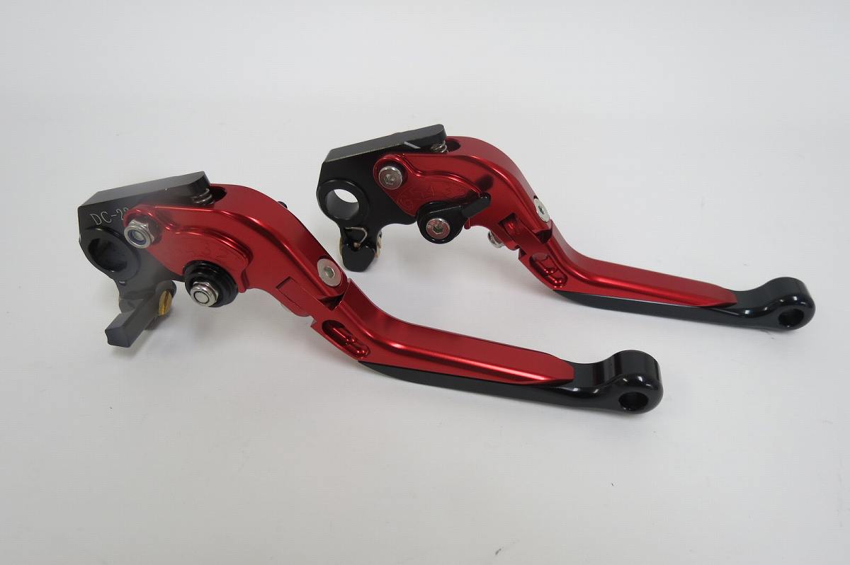 Ducati Monster 696 695 400 620 S2R ビレットレバー ロング 赤