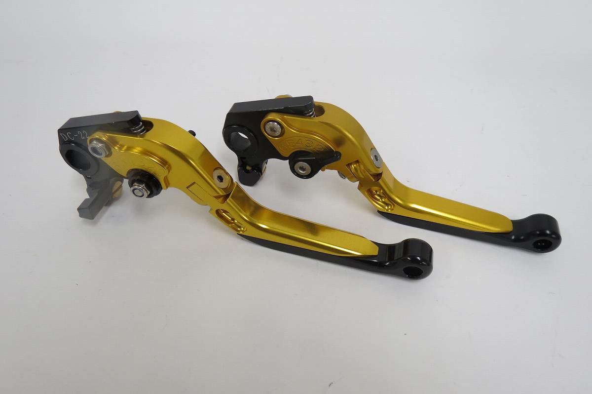 Ducati Monster 696 695 400 620 S2R ビレットレバー ロング 金