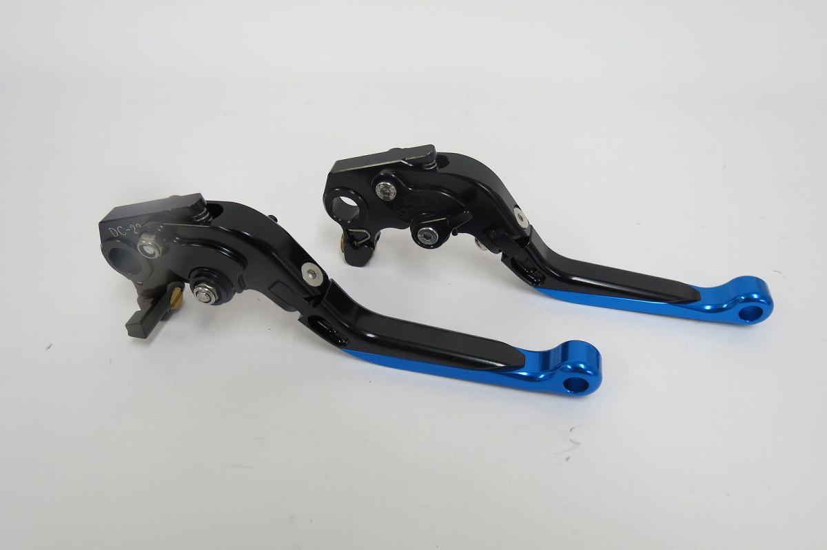 Ducati Monster 696 695 400 620 S2R ビレットレバー ロング 黒×青