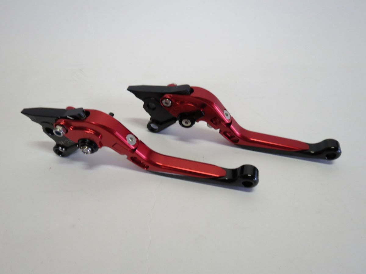 Ducati MONSTER S4/S4R/900 S2R 1000 SPORT 1000 748/S/R ビレットレバー ロング 赤