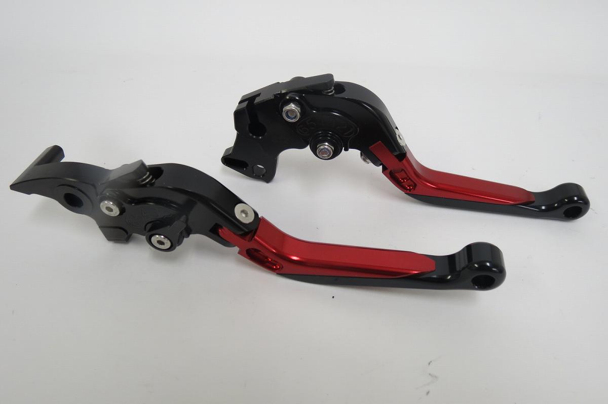 KTM 125 200 390 RC125 200 390 Duke 390 ビレットレバーロング 黒×赤