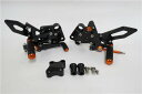 KTM DUKE 125 200 250 390 2018-2020 CNC 調整式 バックステップ 黒