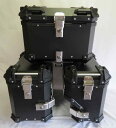 アルミケース リアボックス45L-A+サイドボックス38LX2-B 汎用可 ツーリングボックス 3点セット