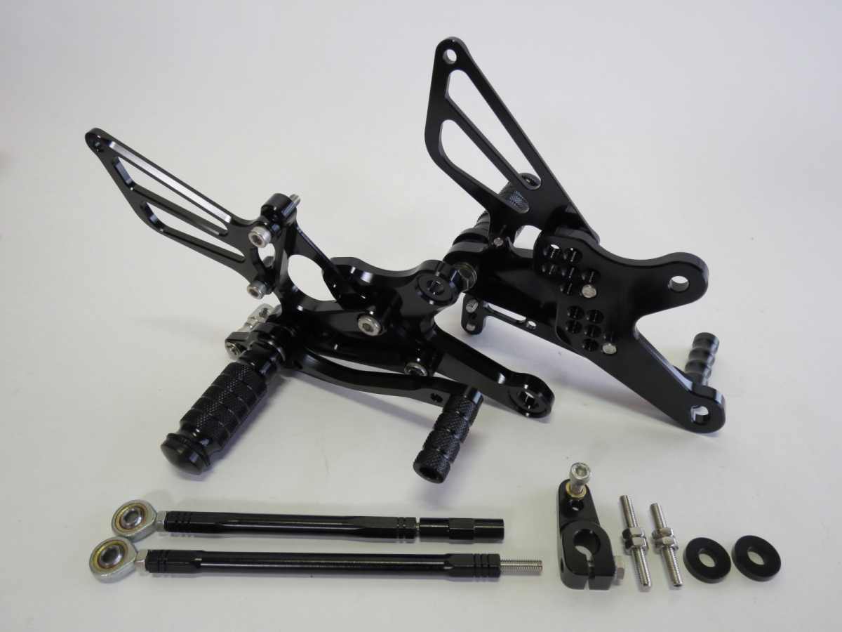 honda CBR150 CBR150R cbr125 2004-2010 CNC 調整式 バックステップ 黒のサムネイル