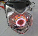 ヘッドライト エンジェルアイ HID プロジェクター NC700/750X/S 2012-2015 クリア