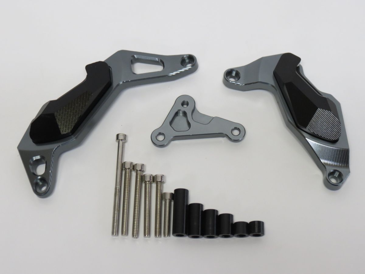 Ninja400 Ninja250 2018- Z250 Z400 2018-2022 CNC加工 エンジンスライダー 灰