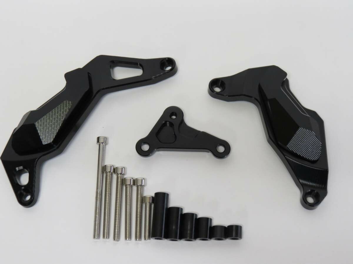 Ninja400 Ninja250 2018- Z250 Z400 2018-2022 CNC加工 エンジンスライダー 黒