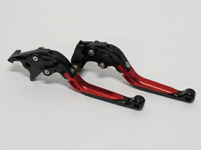 YZF-R1 1999-2001 ビレットレバー ロング 黒×赤