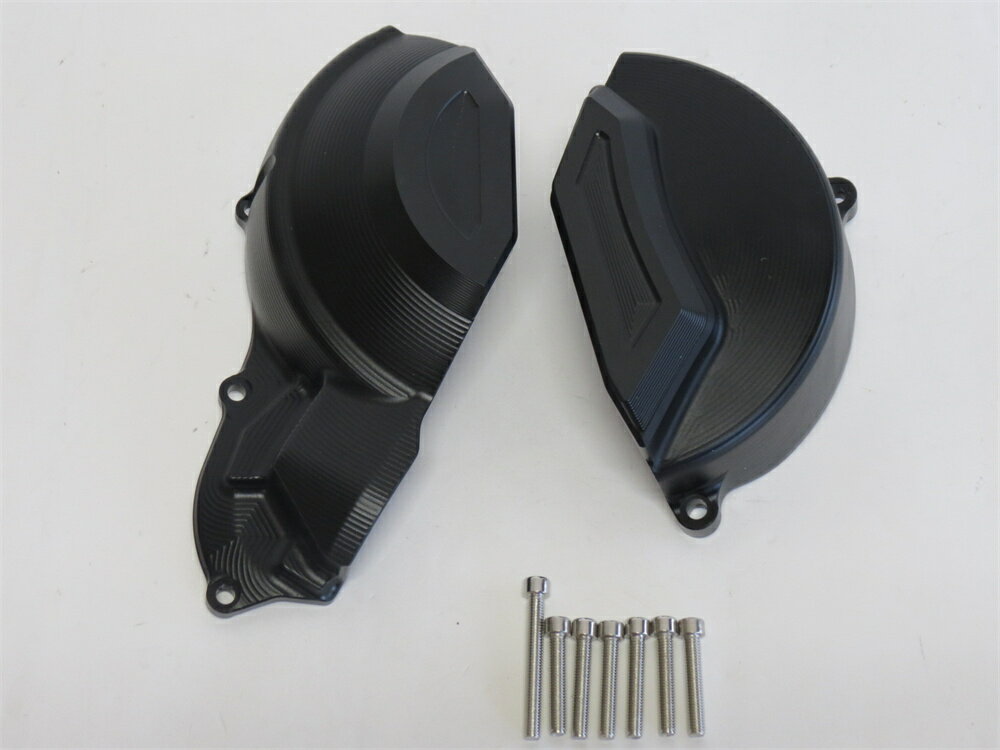 Aprilia RS660 2021 2022 CNC エンジンガード スライダー 黒 Bタイプ
