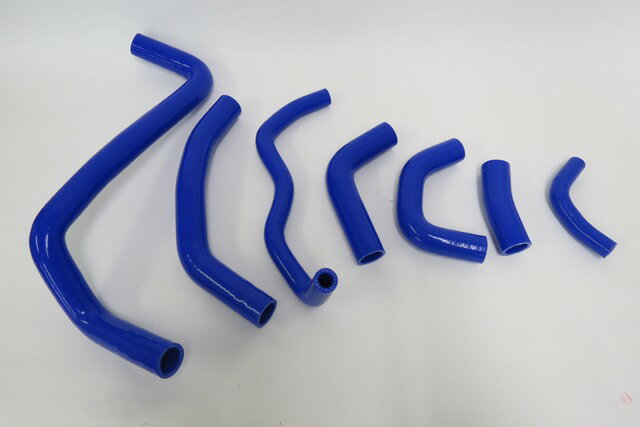 CBR600RR 2003-2004 シリコン ラジエターホース 青　7本