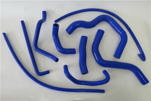 gsr400 gsr600 2006-2010 シリコン ラジエターホース 青 9p