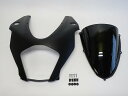 KTM 用 RC 390 rc390 2022 以降 カスタム ビキニカウル フロントカウル黒艶なし & スモークスクリーン セット