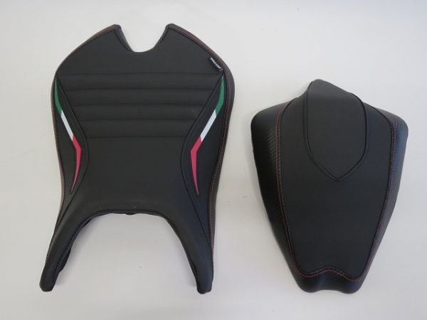 Aprilia アプリリア用 RS660 RS 660 2020-2023 カスタム フロント＆リア シート 10mm UP 黒白
