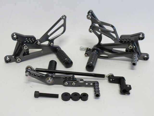 ヤマハ YZF-R1 2007-2008 調整式　バックステップCNC 灰