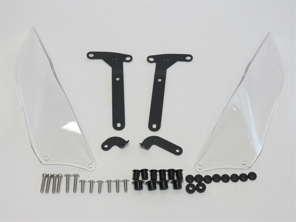 Ducati用 DesertX デザートX 2022 以降 サイドバイザー エアガイドプレート クリア