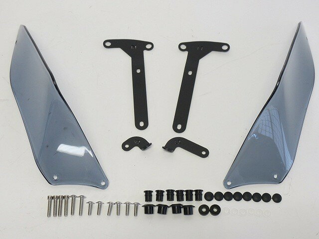 Ducati用 DesertX デザートX 2022 以降 サイドバイザー エアガイドプレート ハイライトスモーク