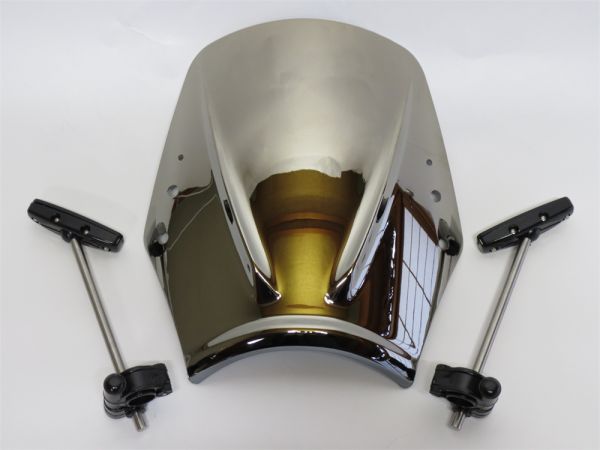ハンターカブ CT125 CT 125 クロスカブ CC110 汎用可 ウインドシールド スクリーン セット C シルバー