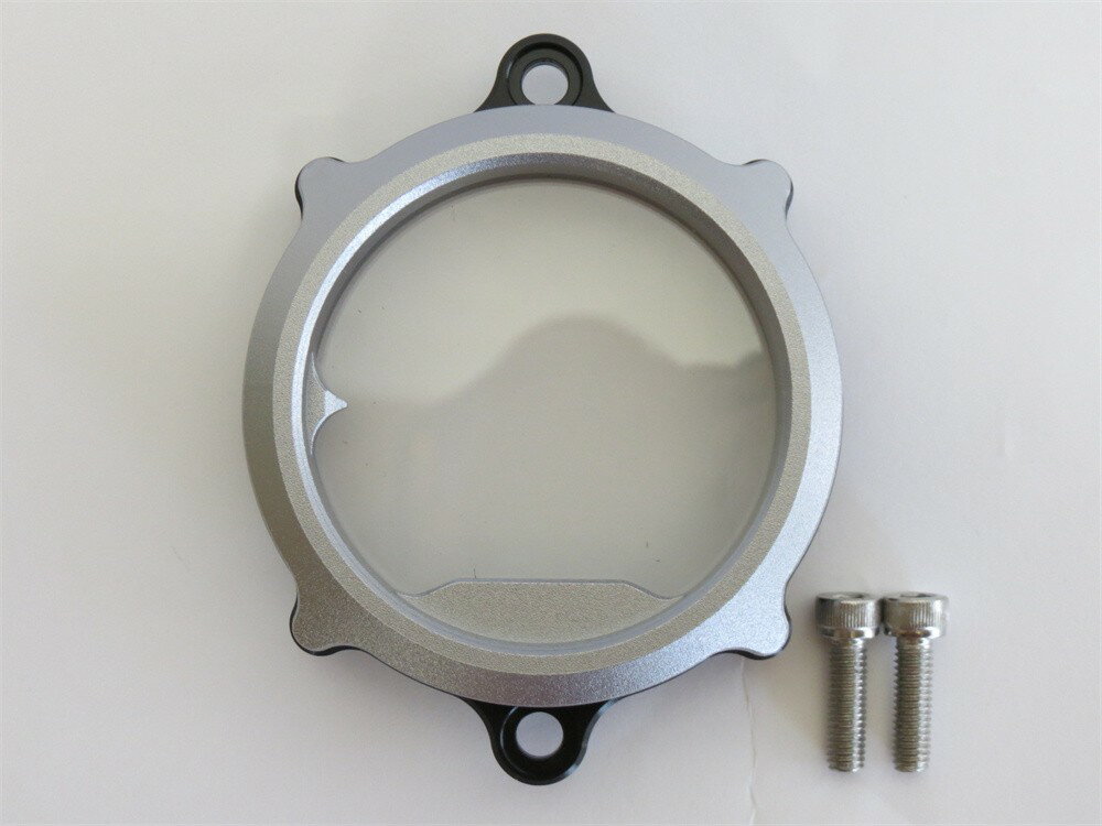 DAX125 ダックス125 ST125 2023 以降 CNC 透明 エンジンカバー ステータークラッチ カバー 銀 【代引き不可】