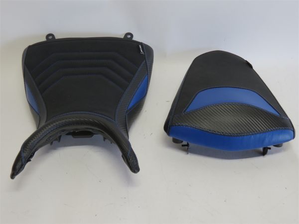 yzf-r25 YZF-R25 R25 yzf-r3 2015-2024 mt-25 mt-03 2016-2024 カスタム フロント＆リア シート 10mm アップ 青 B