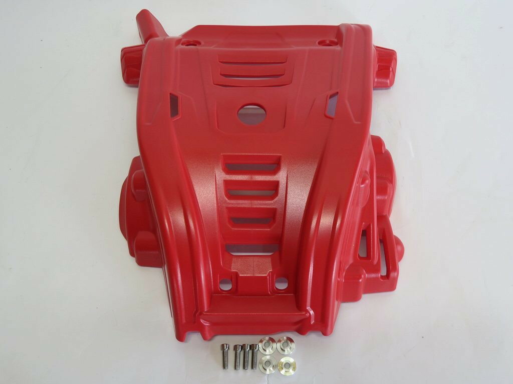 CRF250L / s crf250l 2023 以降 エンジンプレートガード エンジンカバー スキッドバッシュ赤