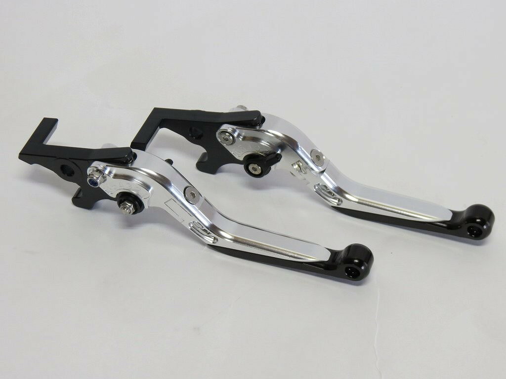 樂天商城 - t-max TMAX 500 2001-2007 CNC ブレーキレバーセット 角度調整 長さ調整 可倒式 B 銀