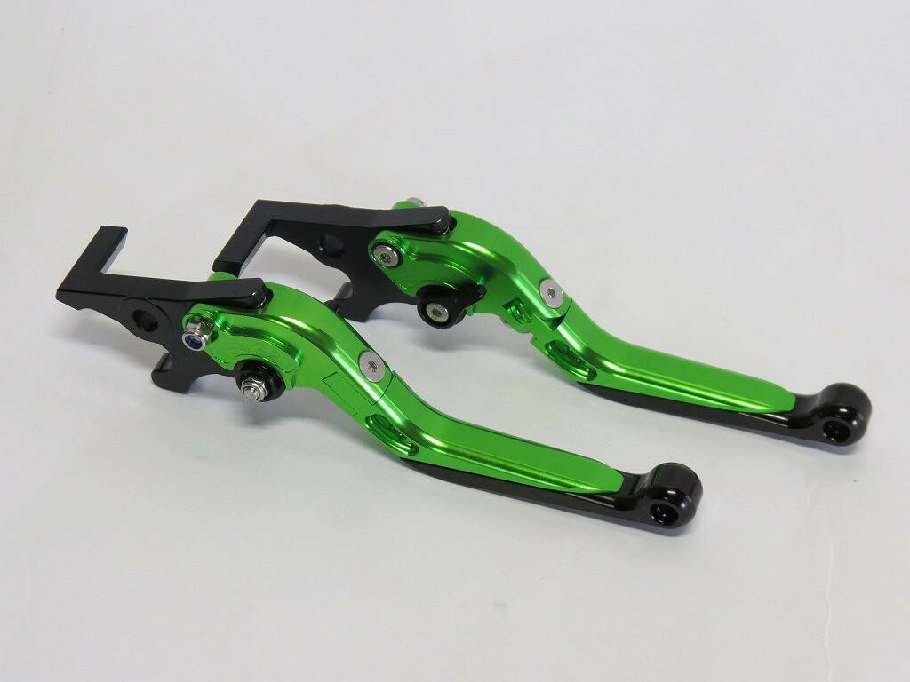 t-max TMAX 500 2001-2007 CNC ブレーキレバーセット 角度調整 長さ調整 可倒式 B 緑
