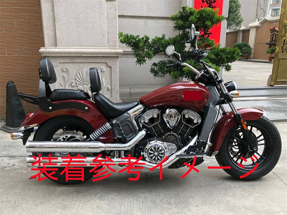 バックレスト リアキャリア Indian Scout 2014-2020 Scout Sixty 2014-2020 銀黒