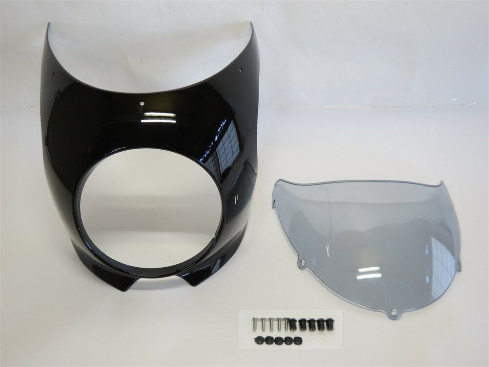 Z900RS z900rs cafe 2018-2024 ビキニカウル フロントカウル 黒 & スクリーン グレーライトスモーク