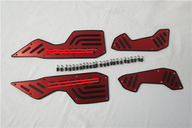 NMAX nmax n-max 2021-2024 アルミ CNC ステップボード 赤