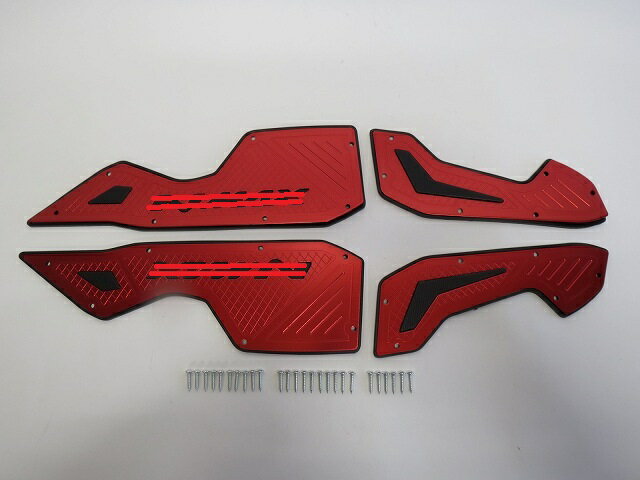 NMAX nmax n-max 2021-2024 アルミ CNC ステップボード 赤 Bタイプ