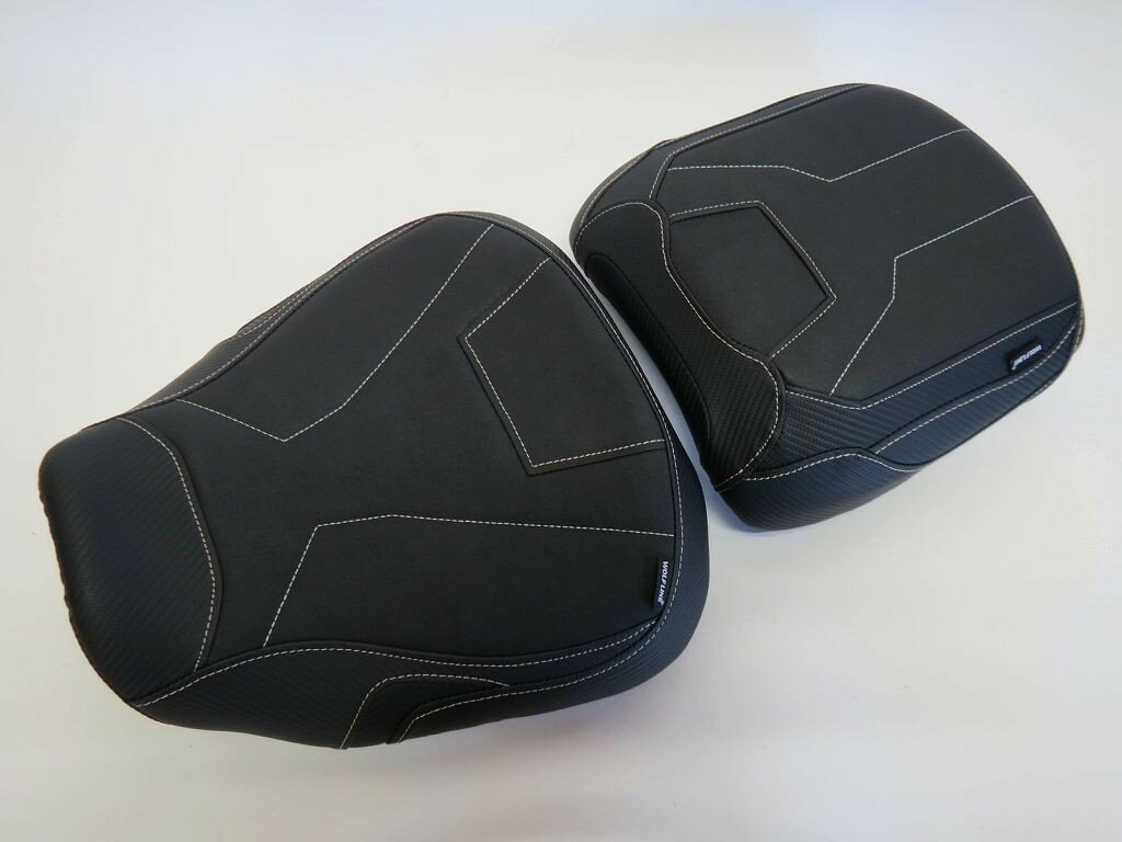 トレイサー9GT Tracer 9/GT 2021-2024 カスタム フロント & リア シート 10mm アップ 黒