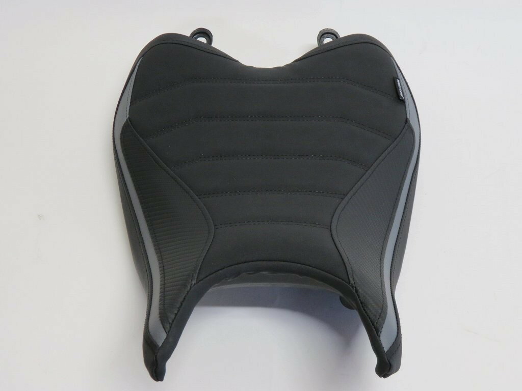 TRIUMPH用 デイトナ660 Daytona 660 2024 以降 カスタム フロントシート 10mm アップ ストライプ 灰