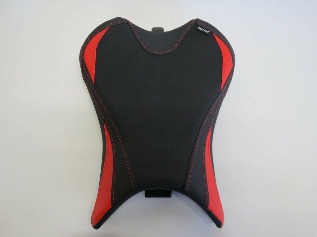 TRIUMPH用 STREET TRIPLE 765 S / R / RS 2020-2022 カスタム フロントシート 10mm アップ 赤