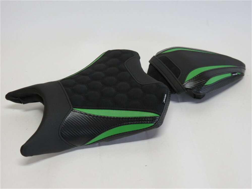 Ninja500 ニンジャ 500 2024 以降 Z500 2024 以降 フロント & リアシート カスタム ハニカム 緑