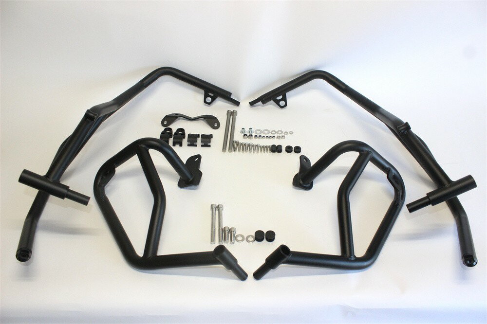 BMW用 S1000XR 2024 以降 ステンレス アッパー＆ アンダー エンジンガード set 黒艶なし