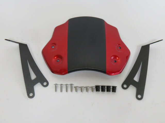 TRIUMPH用 スクランブラー 400X Scrambler 400X 2024 以降 ウインドシールド 赤