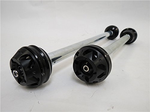 乐天商城 - NC700S/X NC750S/X 12-16年フロント/リアアクスルスライダー 黒