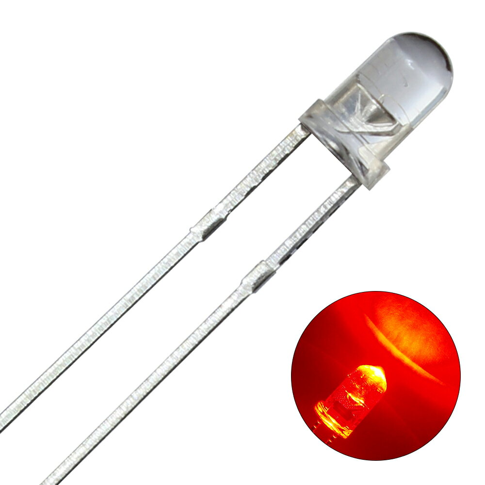 LED 3mm Ce^ ԐF 1500-2000mcd _CI[h 50