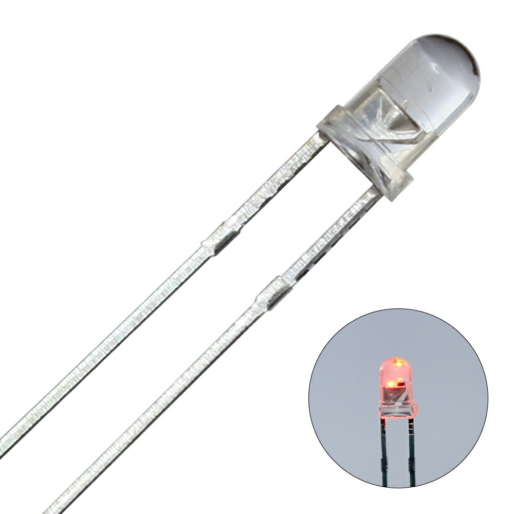 LED 3mm ˤƷ  1 ư եå ȯ 50