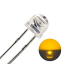 LED 発光ダイオード 4.8mm 帽子型 黄色 1200-1500mcd 100個