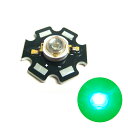 パワーLED Edison 1W 緑色 EDET-1LA2 星型ヒートシンク付き 10個