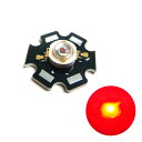 Edison POWER LED 3W 赤色 EDER-3LA3-1 星型ヒートシンク付き 1個